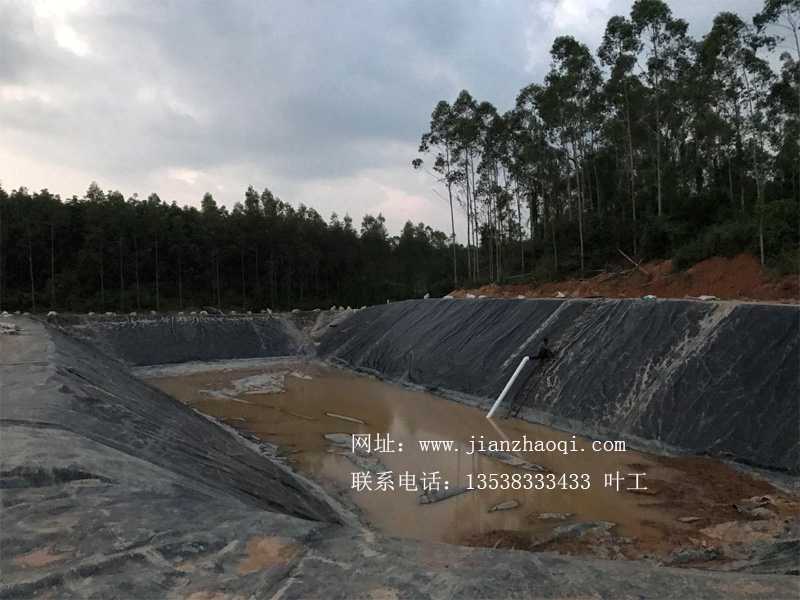 广东汕尾陆丰6500立方黑膜沼气池